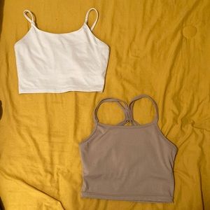 2 workout crop tops